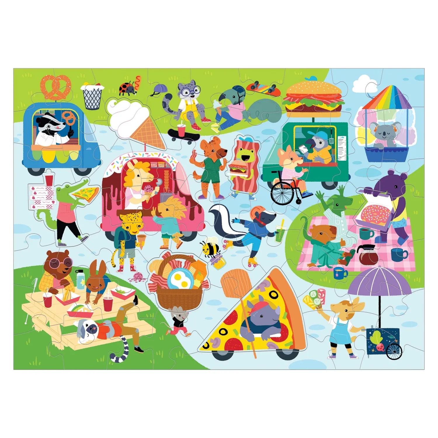 Mudpuppy Food Festival puzzle 60 piese parfumat