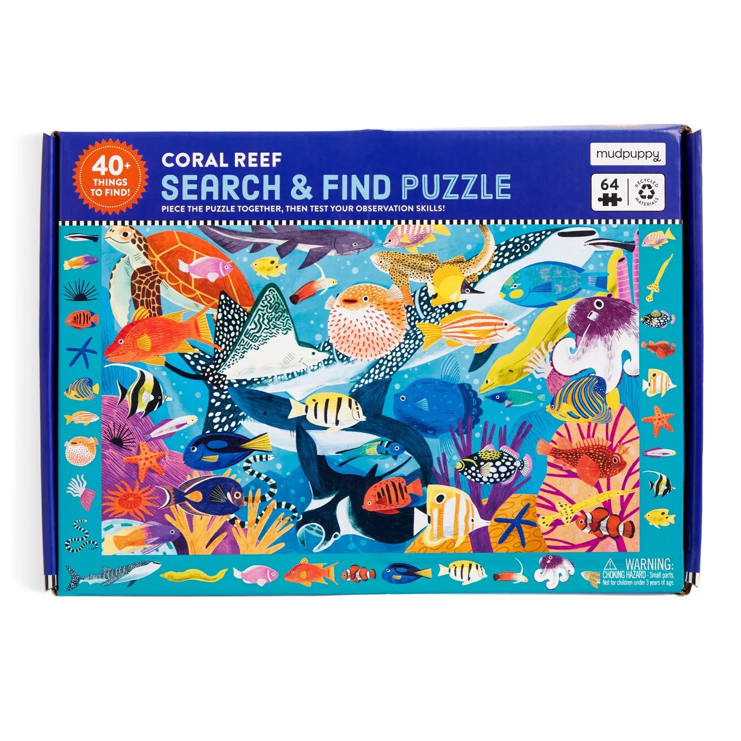 Mudpuppy Coral Reef puzzle cauta si gaseste 64 piese recif