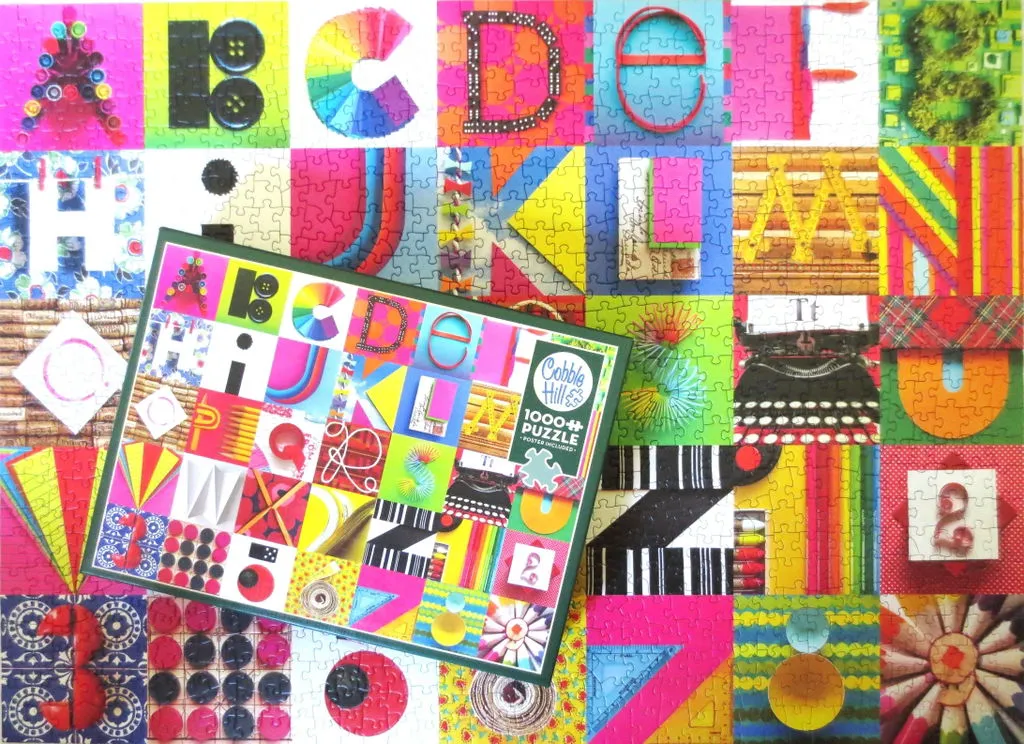 Cobble Hill Found Alphabet puzzle 1000 piese litere