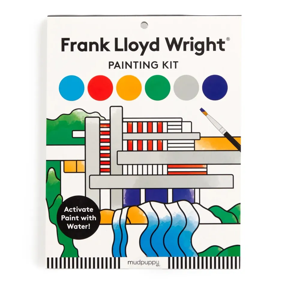 Mudpuppy Frank Lloyd Wright Painting Kit acuarele geometrice
