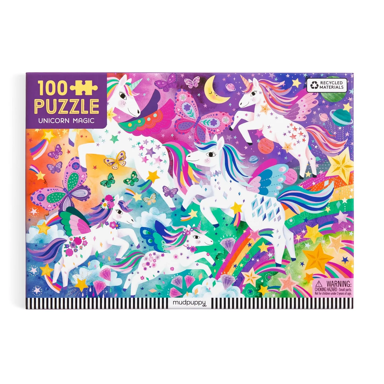 Mudpuppy Unicorn Magic puzzle 100 piese unicorni