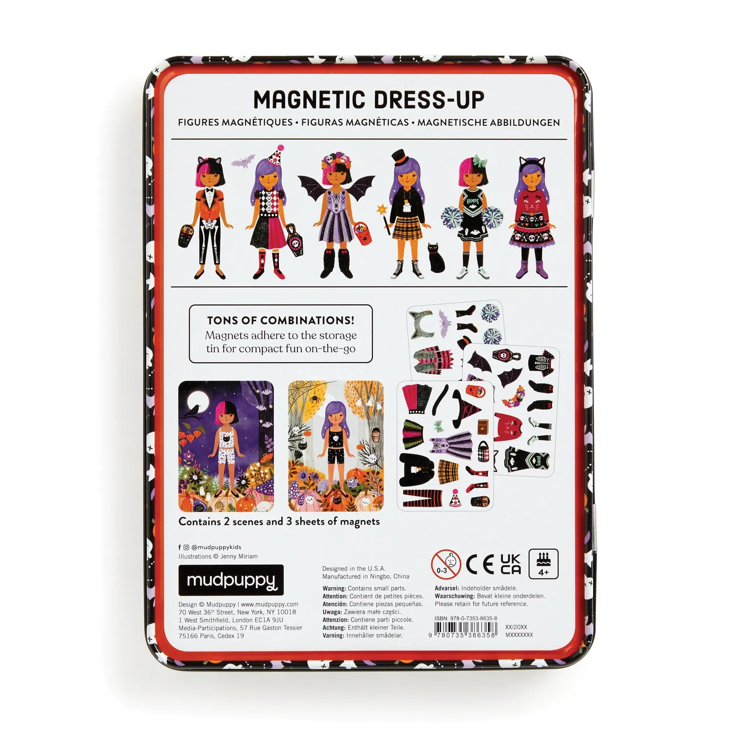 Mudpuppy Spooky Season set magnetic dress-up Halloween