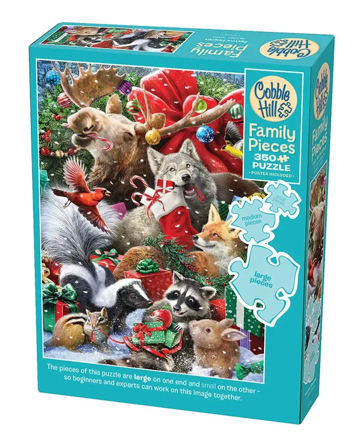 Cobble Hill Festive Friends 47035 puzzle 350 piese Crăciun