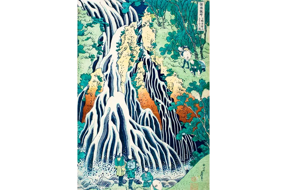 Mosaic Puzzles Kirifuri Waterfall puzzle lemn 500 piese Hokusai