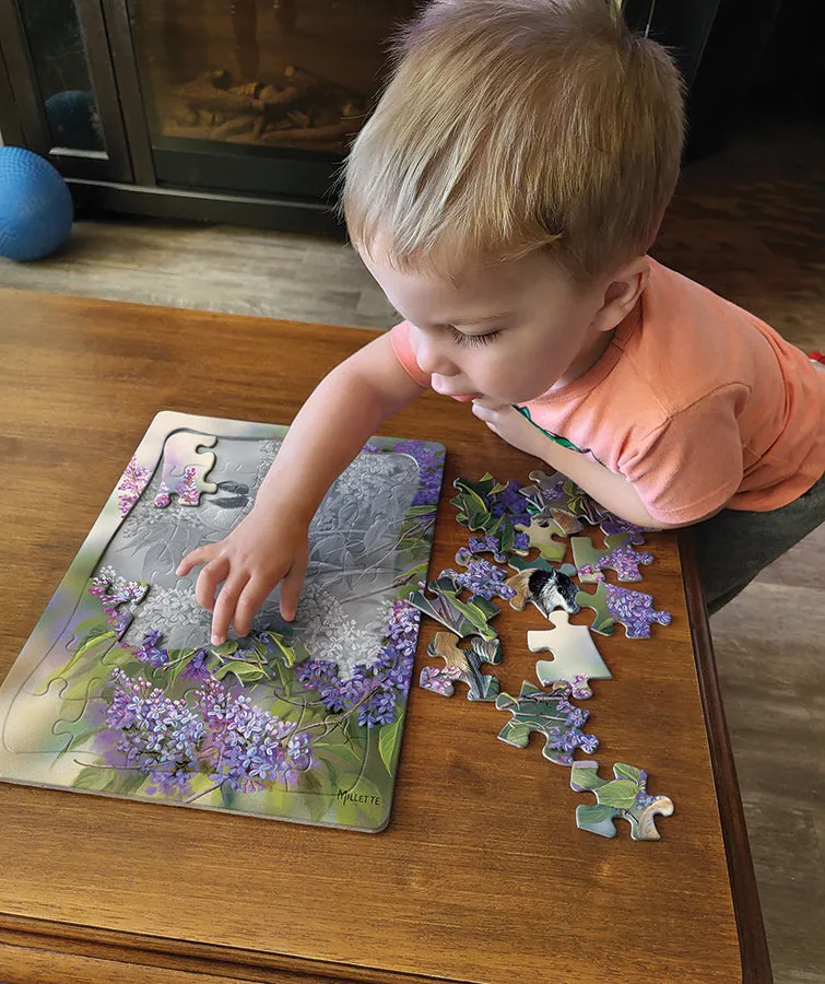 Cobble Hill Chickadee Duo puzzle tavă 35 piese copii