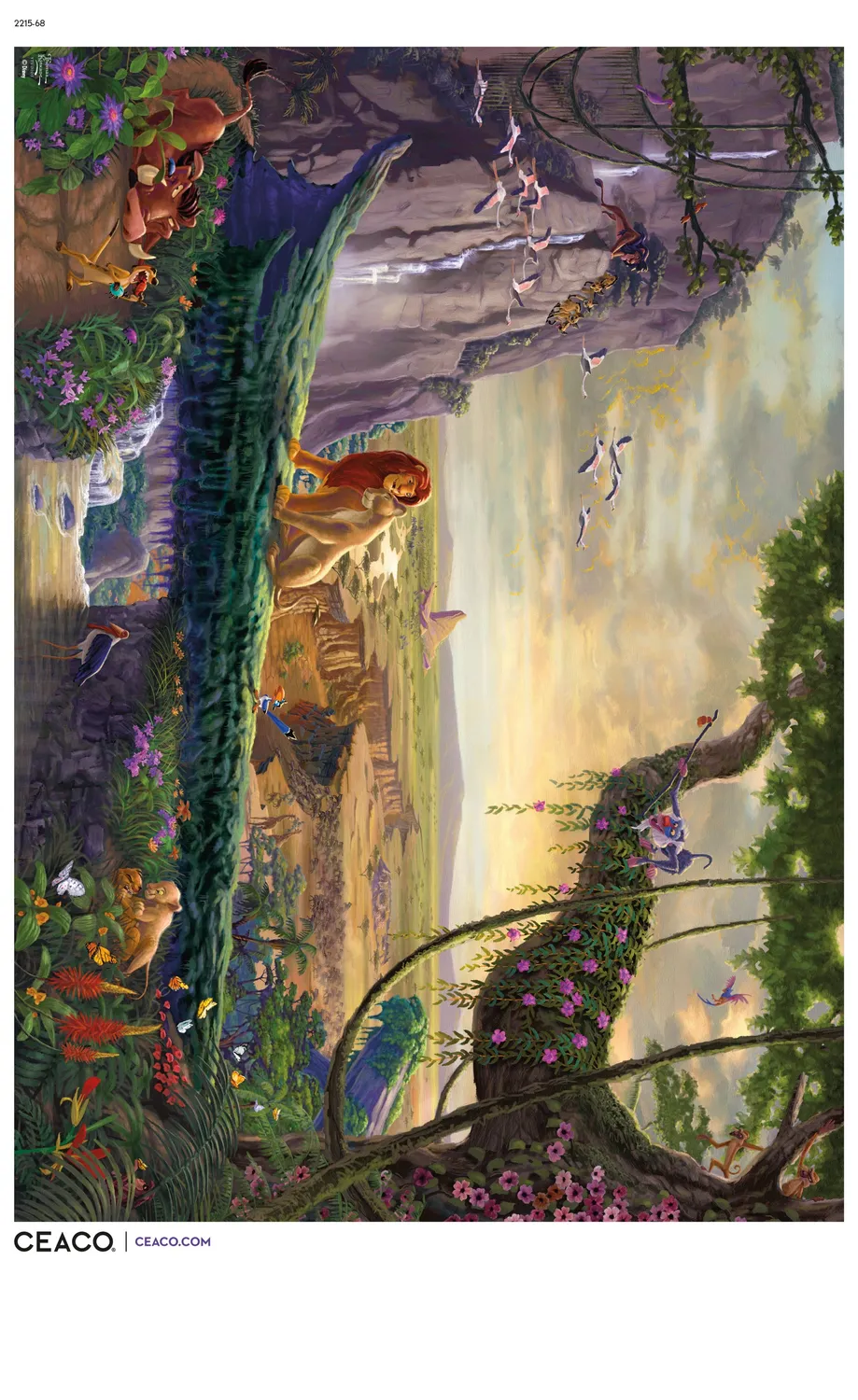 Ceaco Thomas Kinkade Return to Pride Rock puzzle 300 piese
