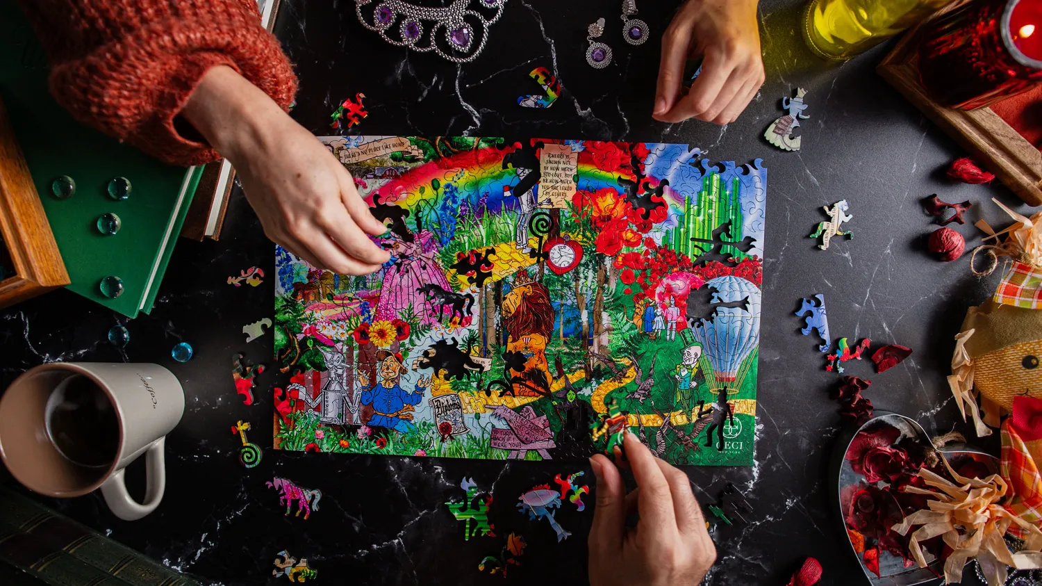 Mosaic Puzzles Ceci Wonderful Wizard of Oz puzzle lemn 500 piese fantezie