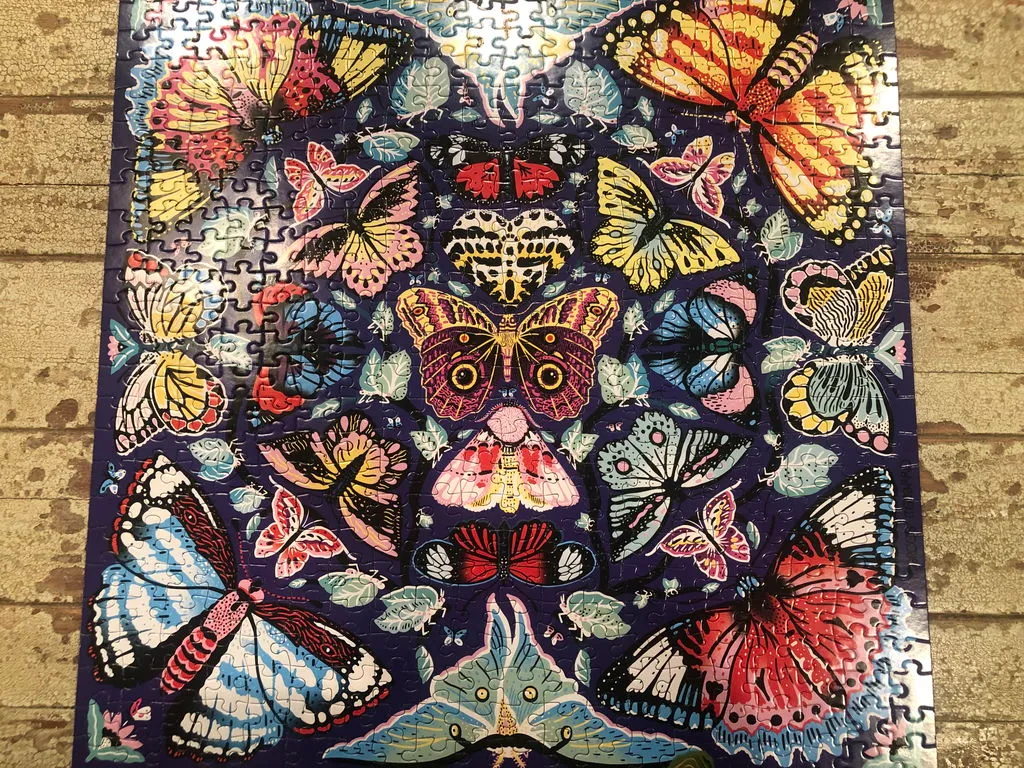 Mudpuppy Kaleido Butterflies puzzle 500 piese fluturi