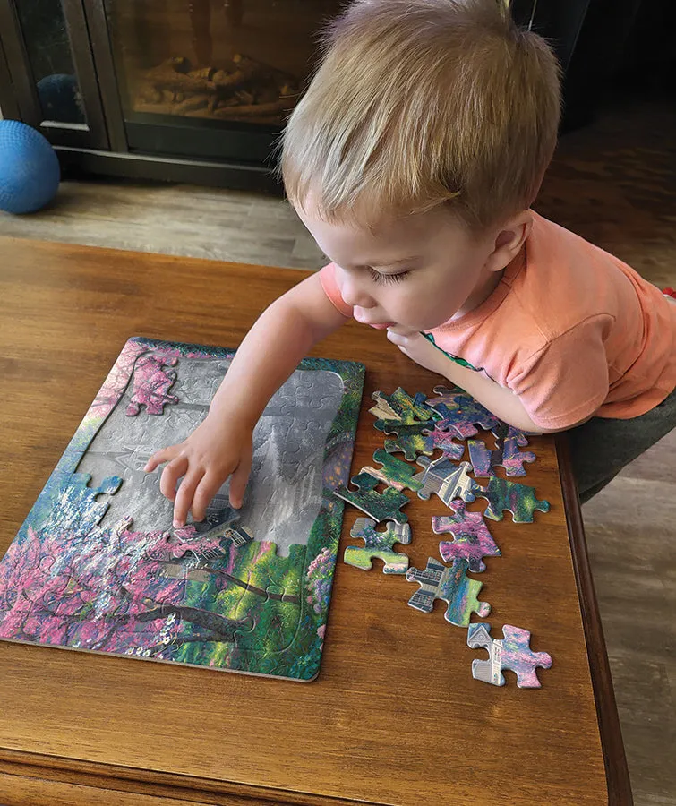 Cobble Hill Cherry Blossom Chapel puzzle tavă 35 piese