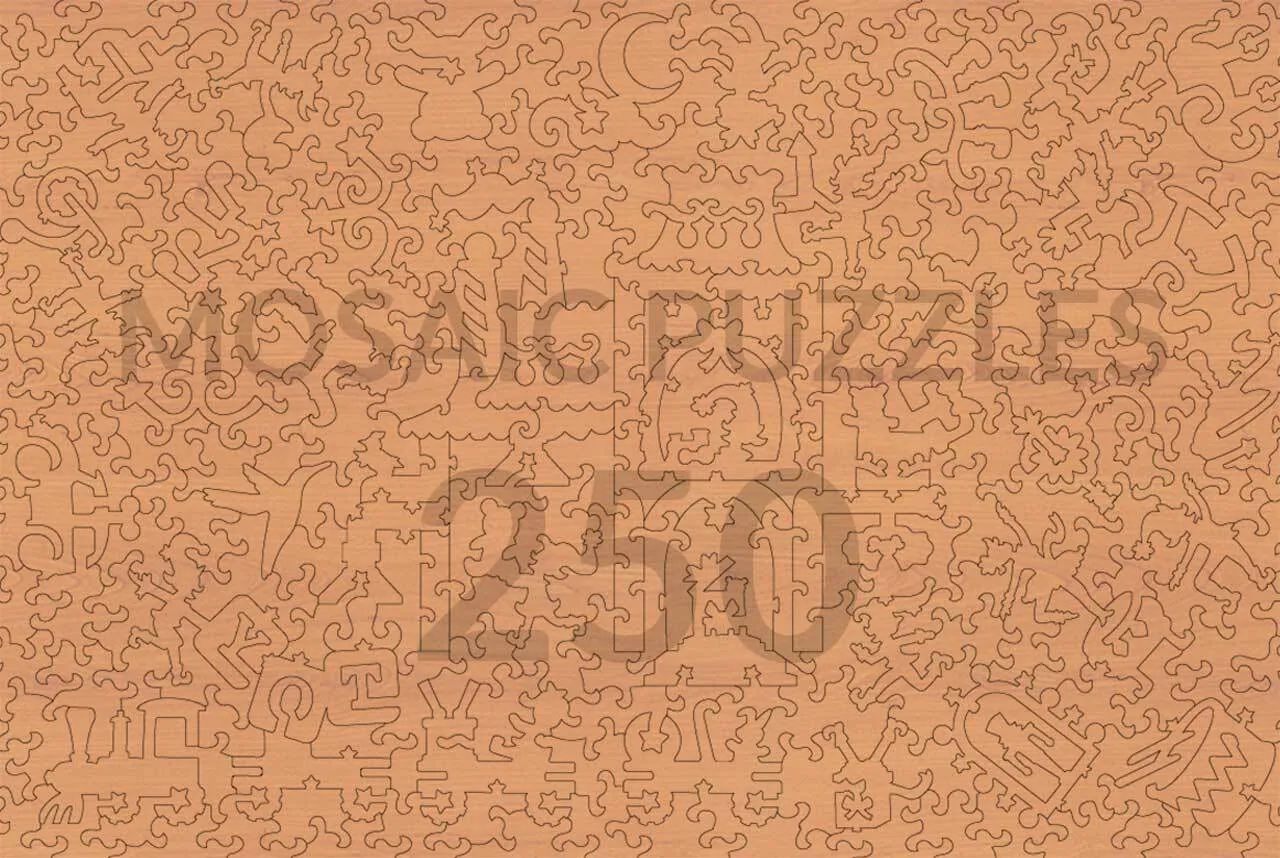Mosaic Puzzles The Gift-Making Frenzy puzzle 250 piese craciun