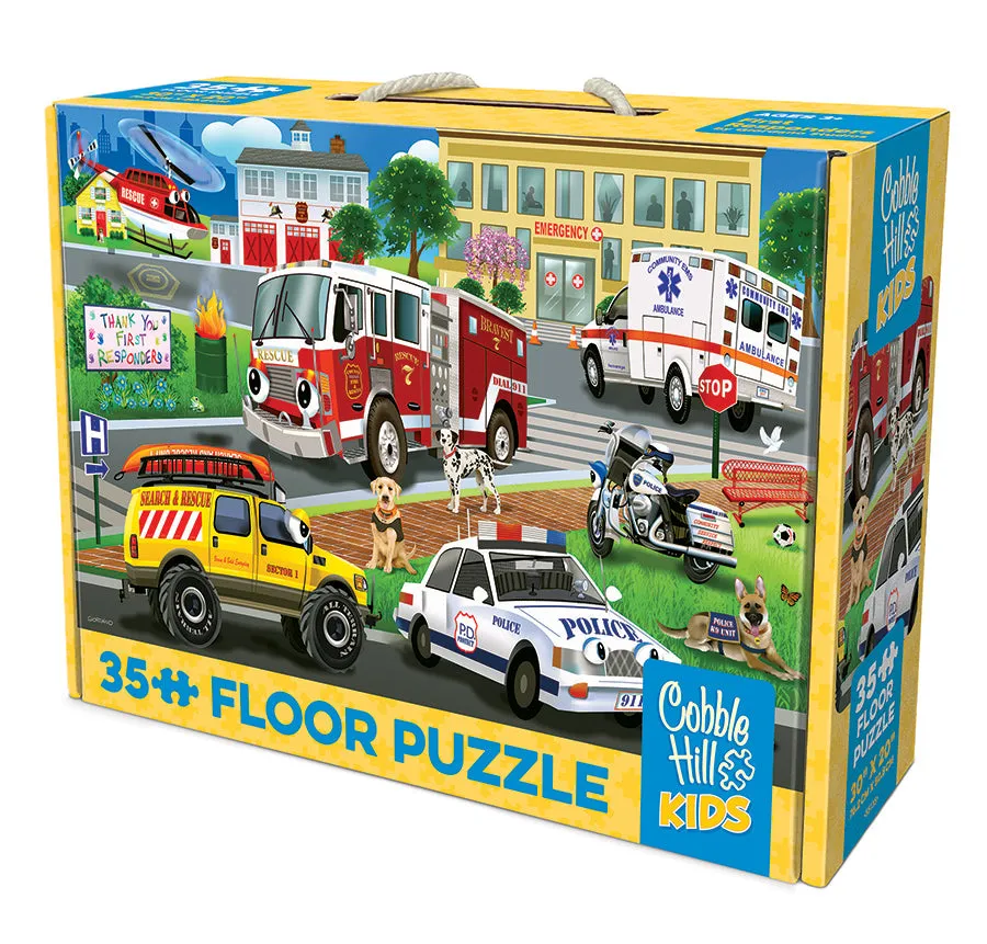 Cobble Hill First Responders puzzle podea 35 piese copii