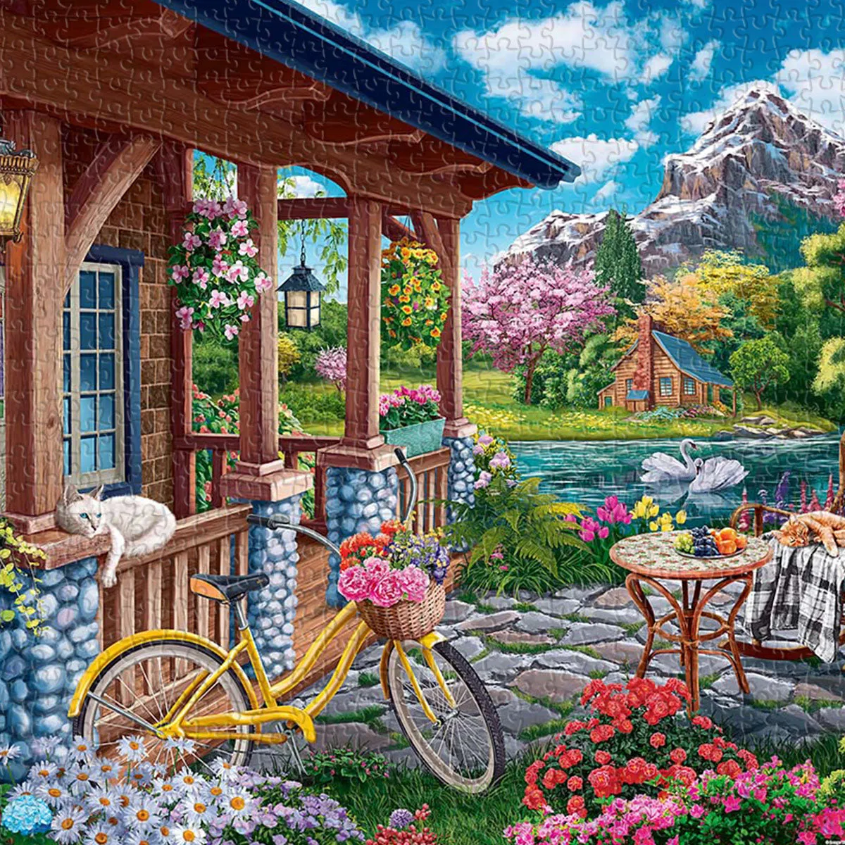 PieceRelax PieceClicks Colorful Lake House U1149 puzzle 1008 piese lac