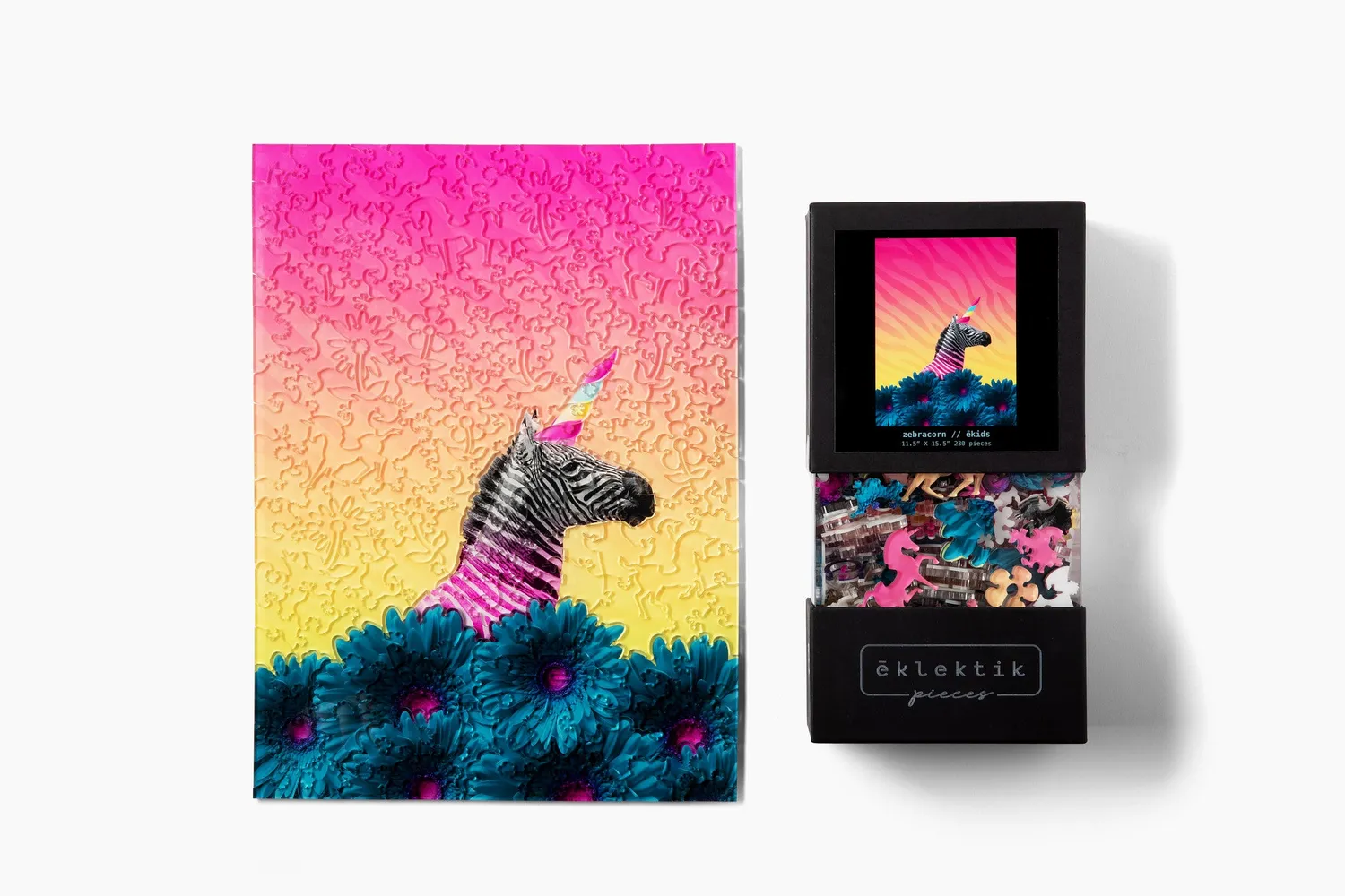 Eklektik Pieces ekids Zebracorn puzzle 230 piese unicorn