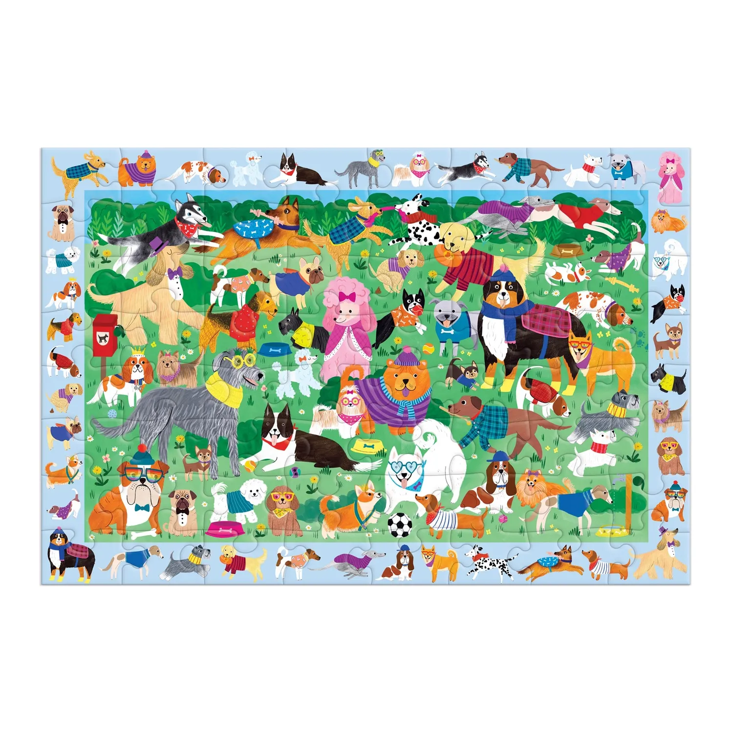 Mudpuppy Doggie Days puzzle căutare 64 piese 4+ ani