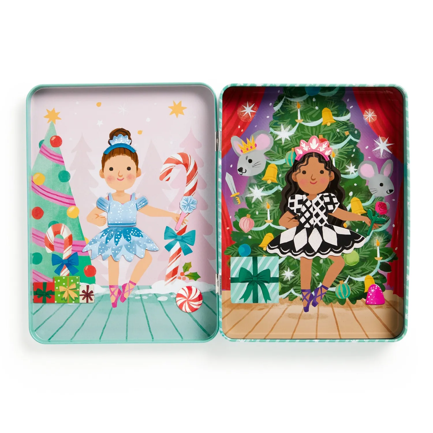 Mudpuppy Enchanted Nutcracker set magnetic balerine