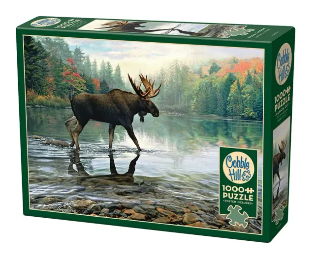 Cobble Hill Moose Crossing puzzle 1000 piese toamna