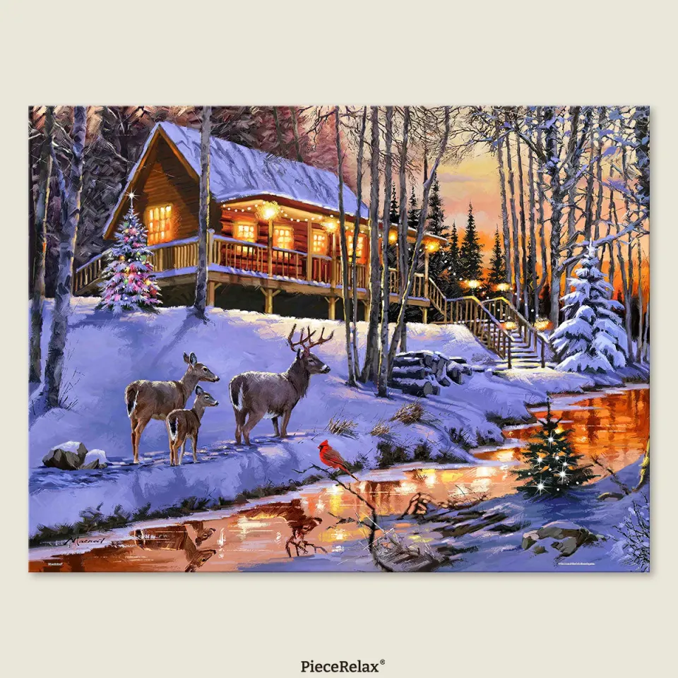 PieceRelax Winter in the Woods U1214 puzzle 1000 piese