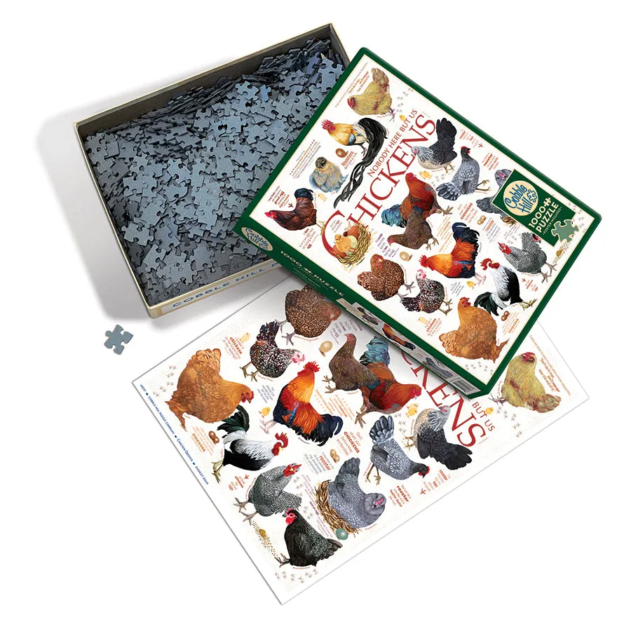 Cobble Hill Chicken Quotes puzzle 1000 piese găini