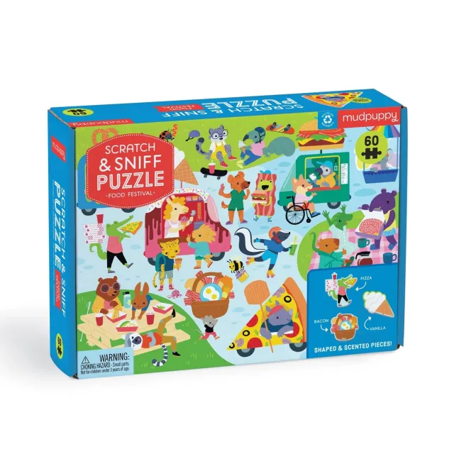 Mudpuppy Food Festival puzzle 60 piese parfumat