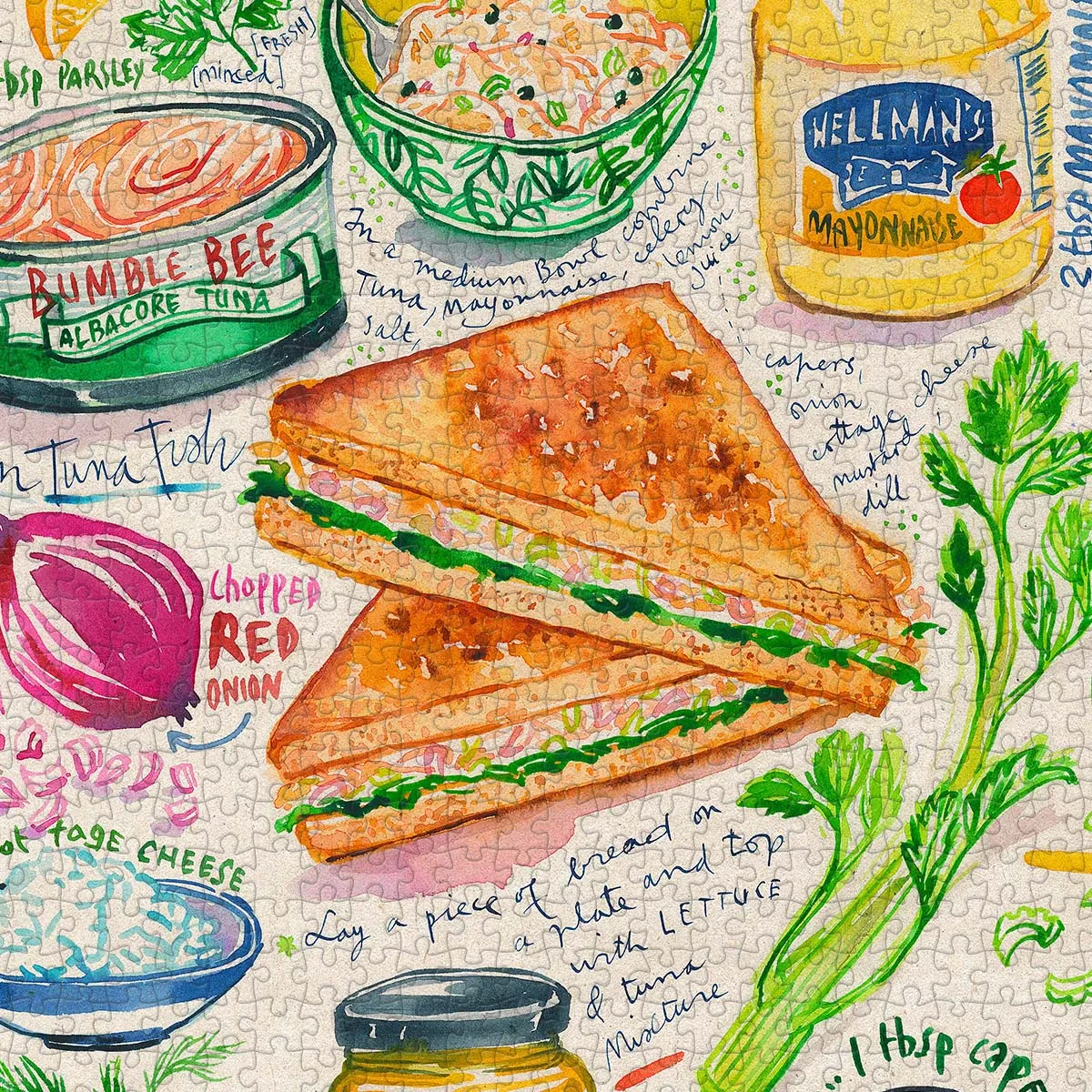 PieceRelax Tuna Sandwich U1082 puzzle 1000 piese food