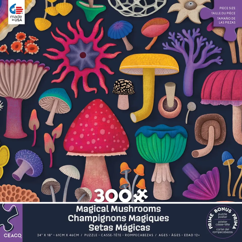 Ceaco Magical Mushrooms puzzle 300 piese ciuperci