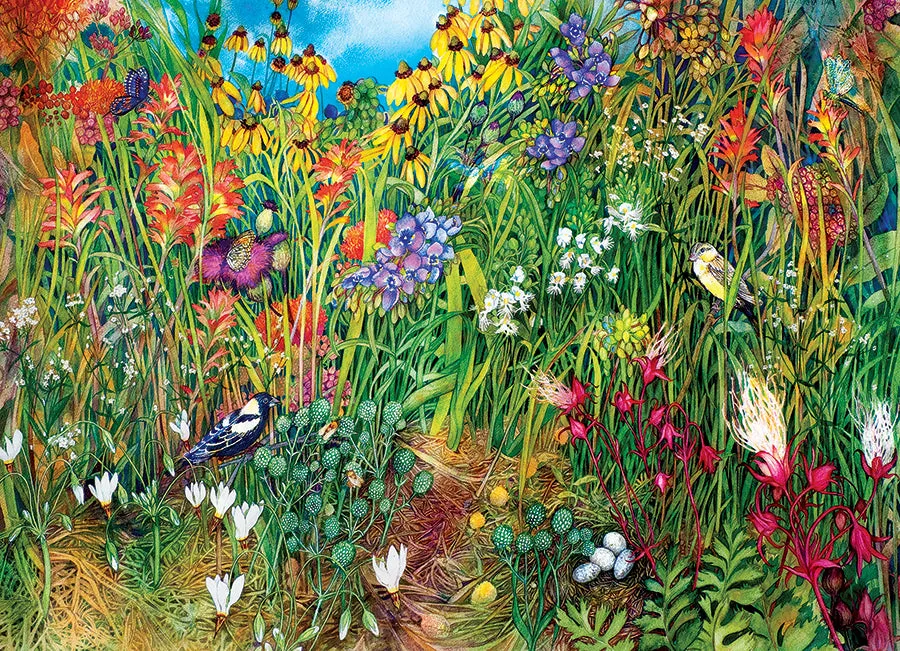 Cobble Hill Prairie Grass puzzle 1000 piese flori