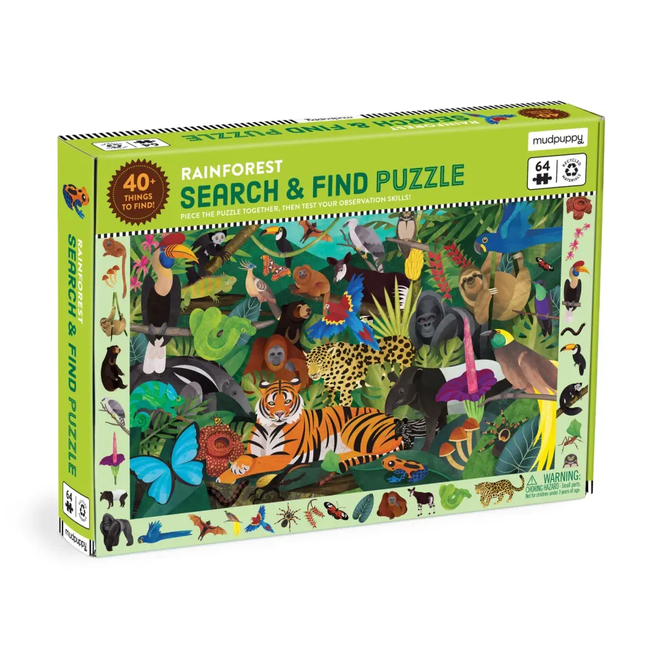 Mudpuppy Rainforest Search Find puzzle 64 piese 59x39 cm