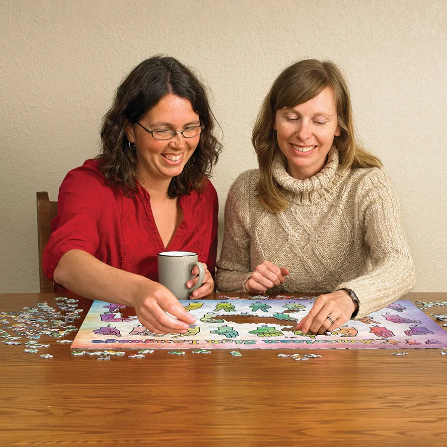 Cobble Hill American Sign Language puzzle 500 piese educativ