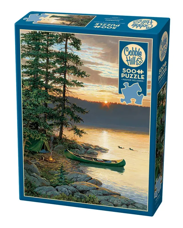 Cobble Hill Canoe Lake puzzle 500 piese lac apus