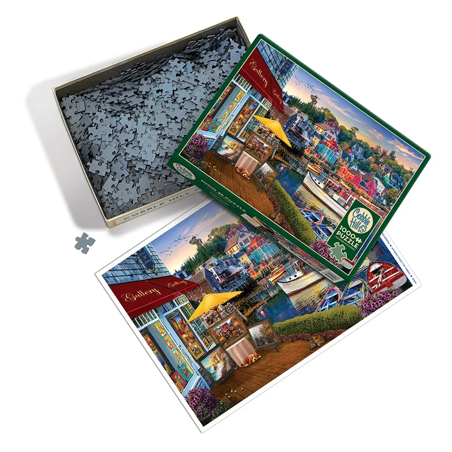 Cobble Hill Harbor Gallery puzzle 1000 piese port