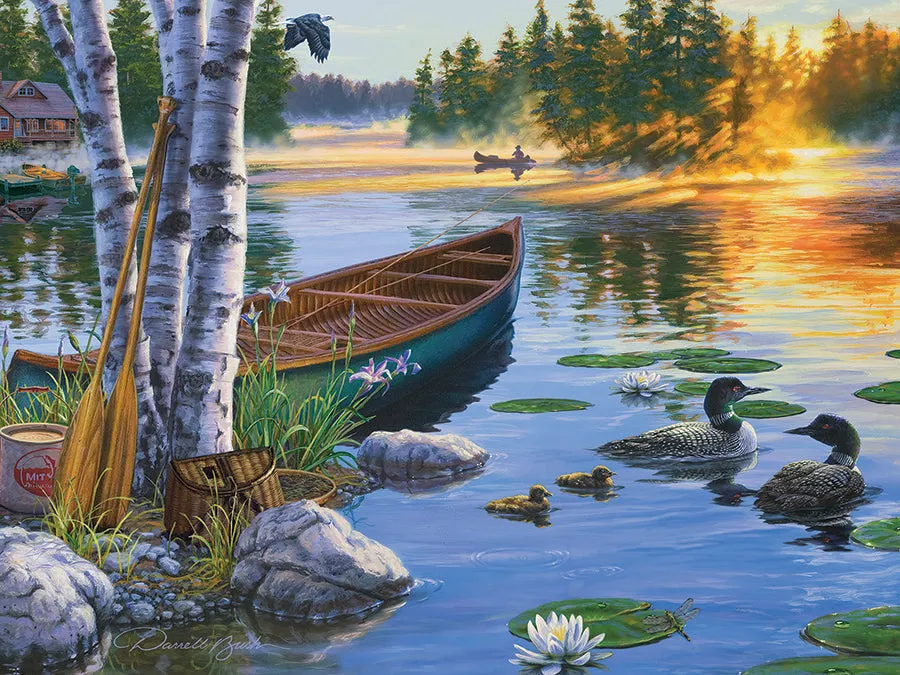 Cobble Hill Easy Handling Morning on the Lake puzzle 275 piese lac