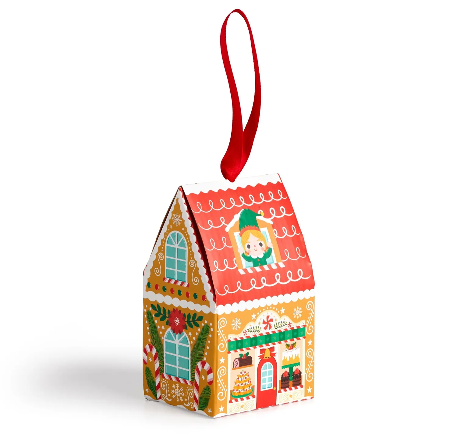 Mudpuppy Santa's Bakery ornament puzzle 48 piese