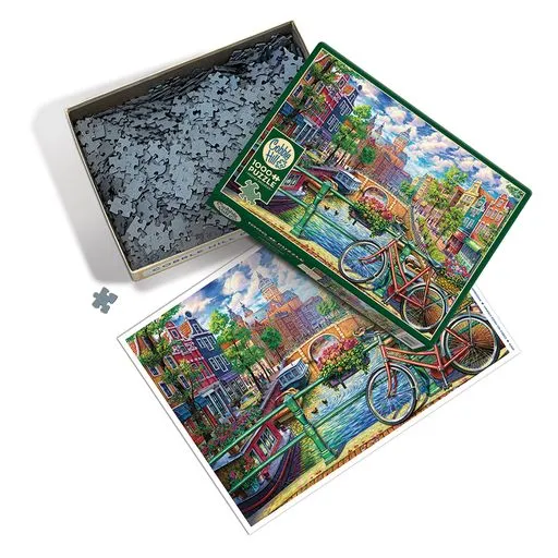 Cobble Hill Amsterdam Canal puzzle 1000 piese oraș