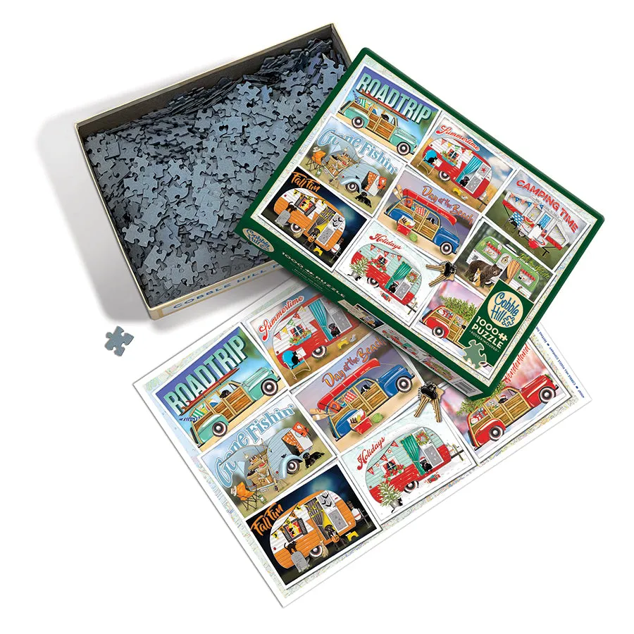 Cobble Hill Hitting the Road puzzle 1000 piese călătorie