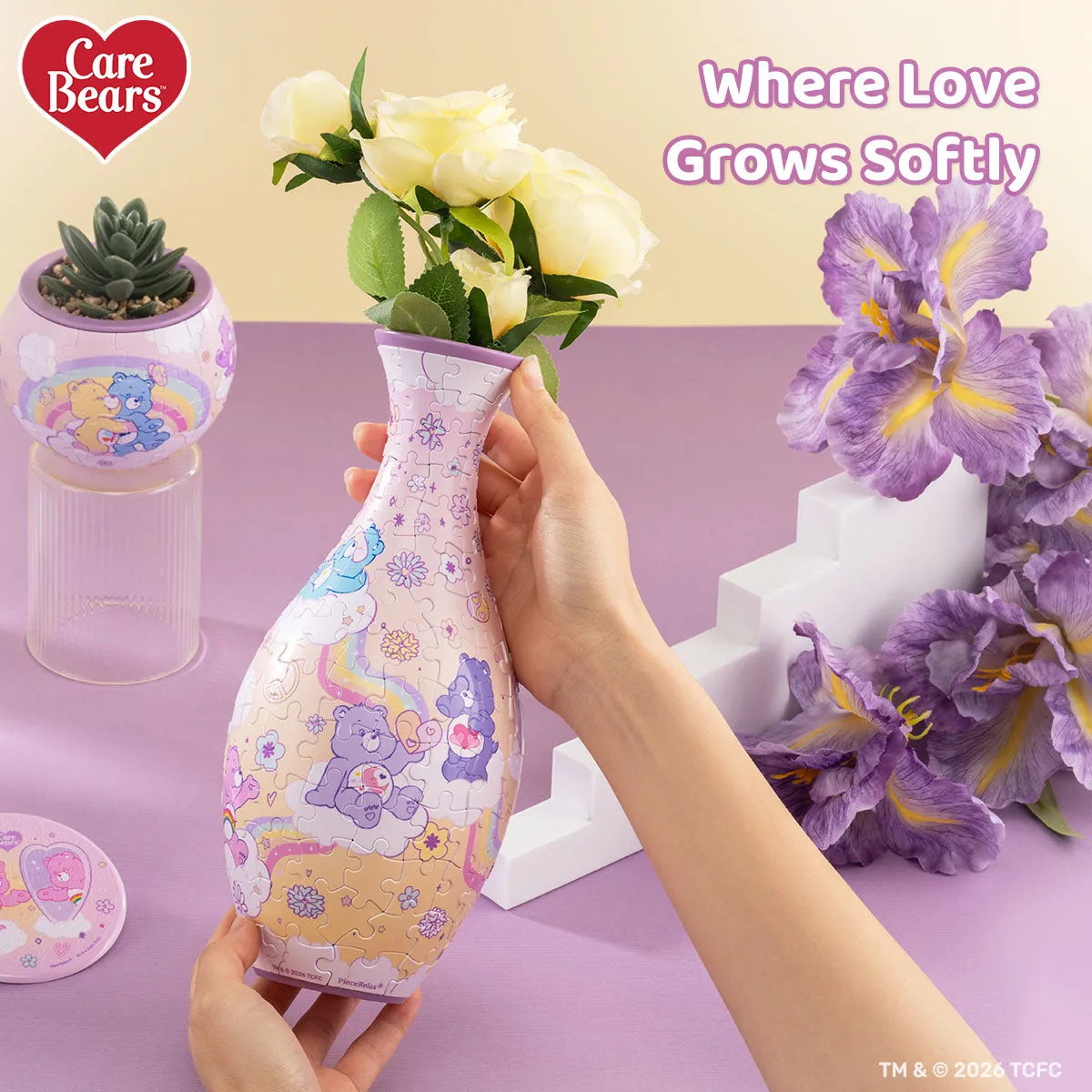 PieceRelax Blooming Love S1047 vaza puzzle Care Bears