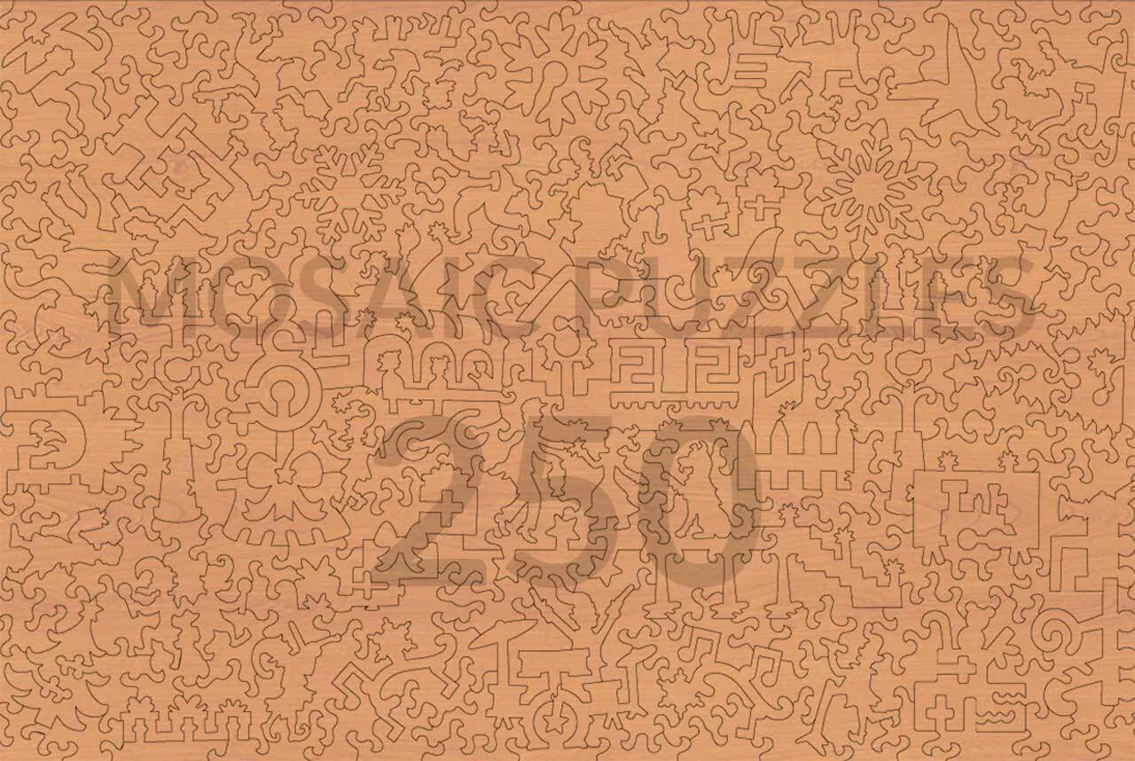 Mosaic Puzzles The Polar Express puzzle lemn 500 piese Crăciun