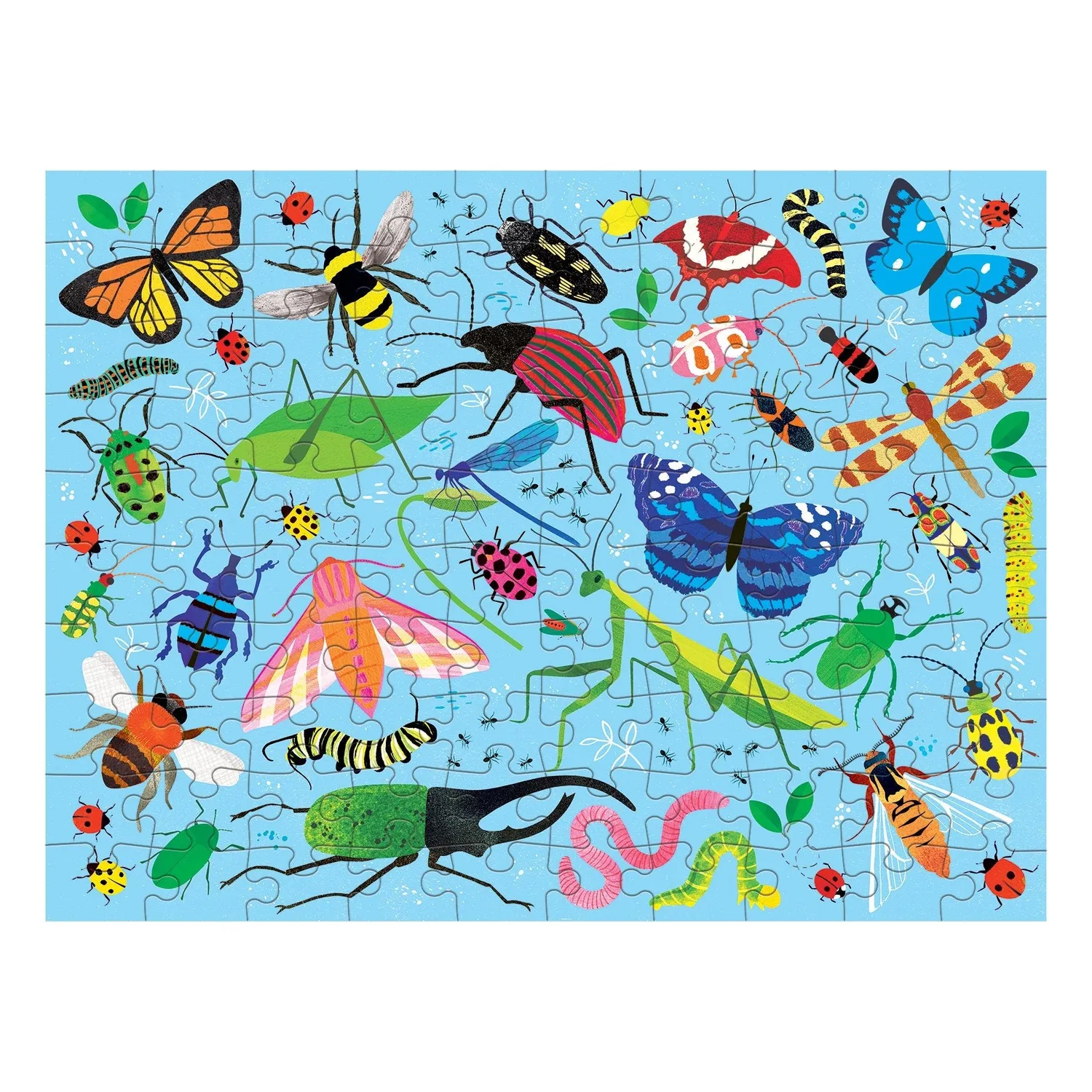 Mudpuppy Bugs & Birds puzzle dublu 100 piese