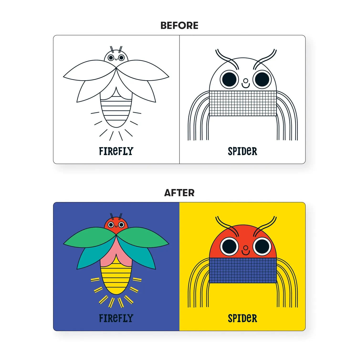 Mudpuppy Bug Out! carte de baie magica cu apa