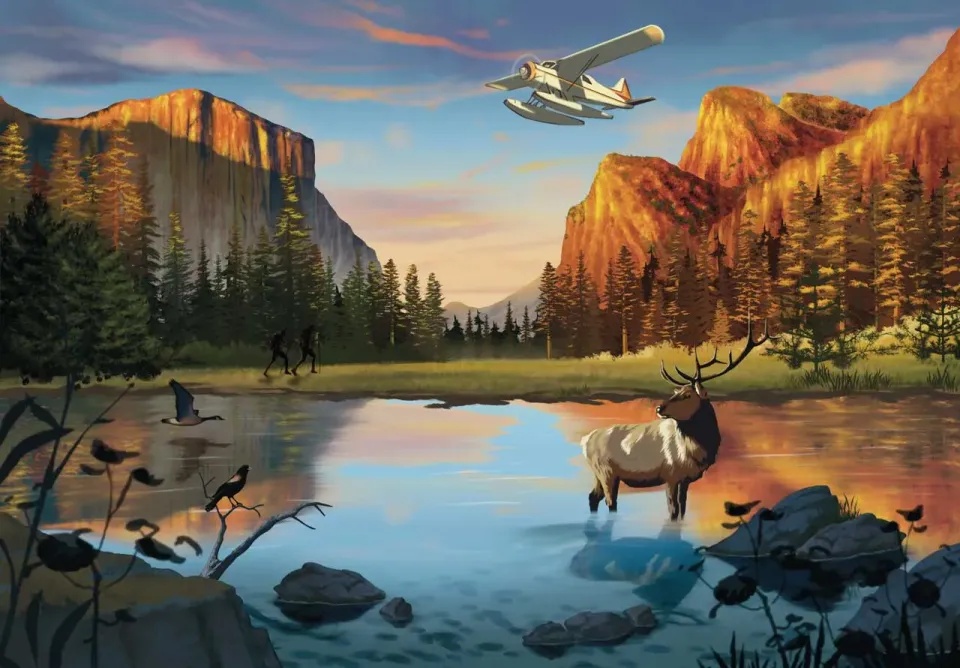 Mosaic Puzzles Yosemite National Park puzzle lemn 50 piese natura