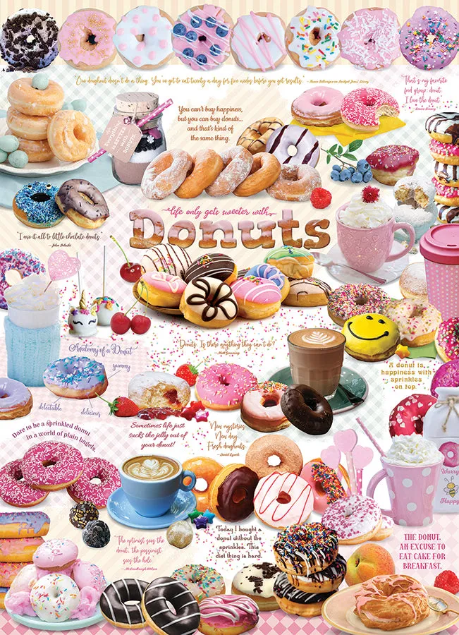 Cobble Hill Donut Time puzzle 1000 piese gogoși