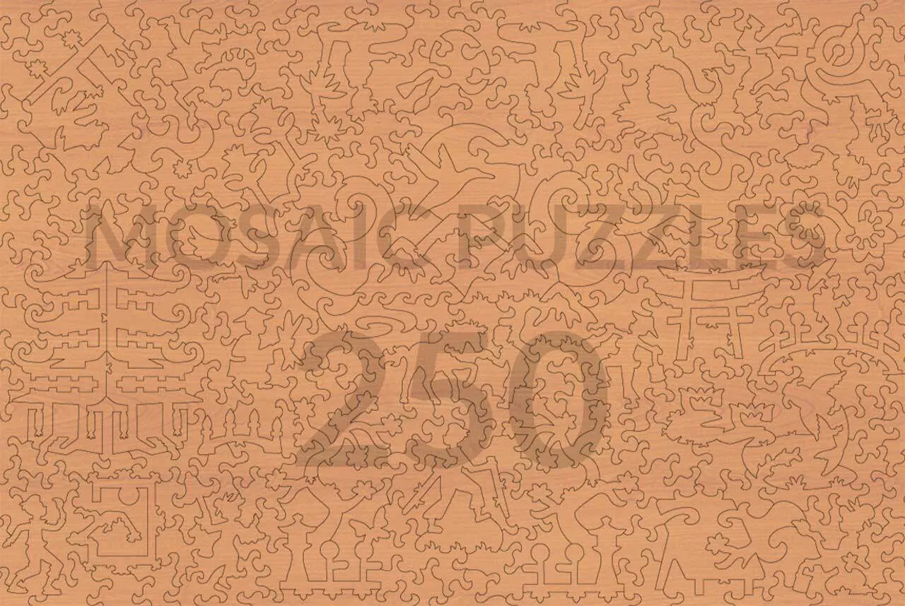 Mosaic Puzzles Awa Province puzzle lemn 500 piese japonez