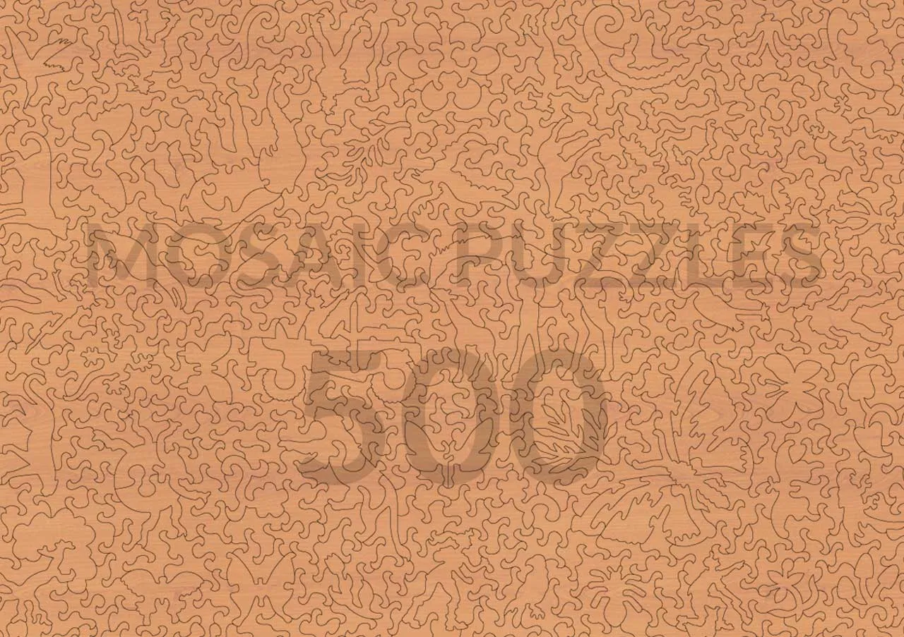 Mosaic Puzzles Animals in the Wild puzzle lemn 100 piese animale