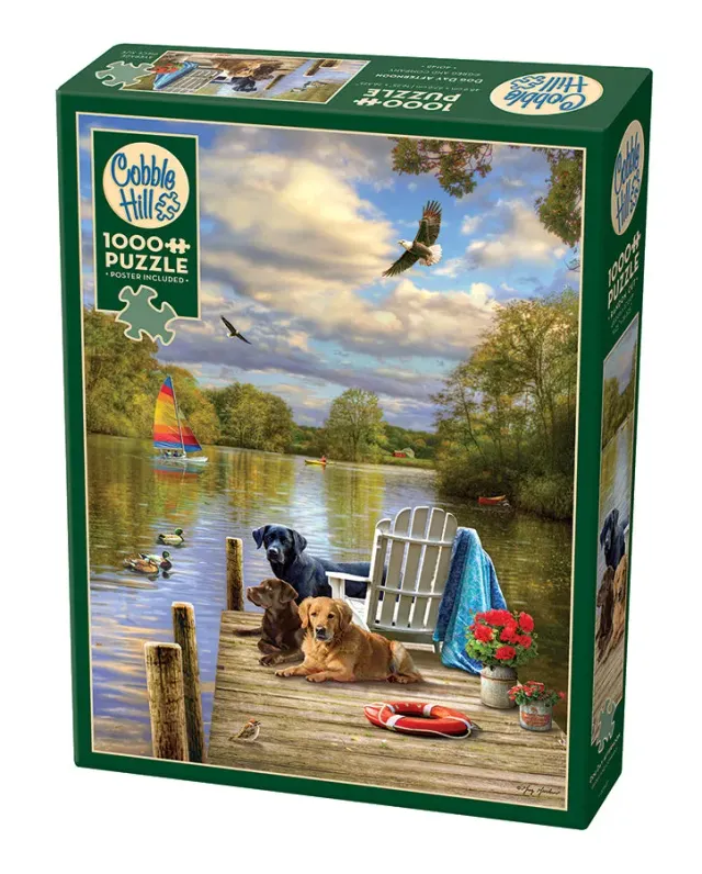 Cobble Hill Dog Day Afternoon puzzle 1000 piese cu câini