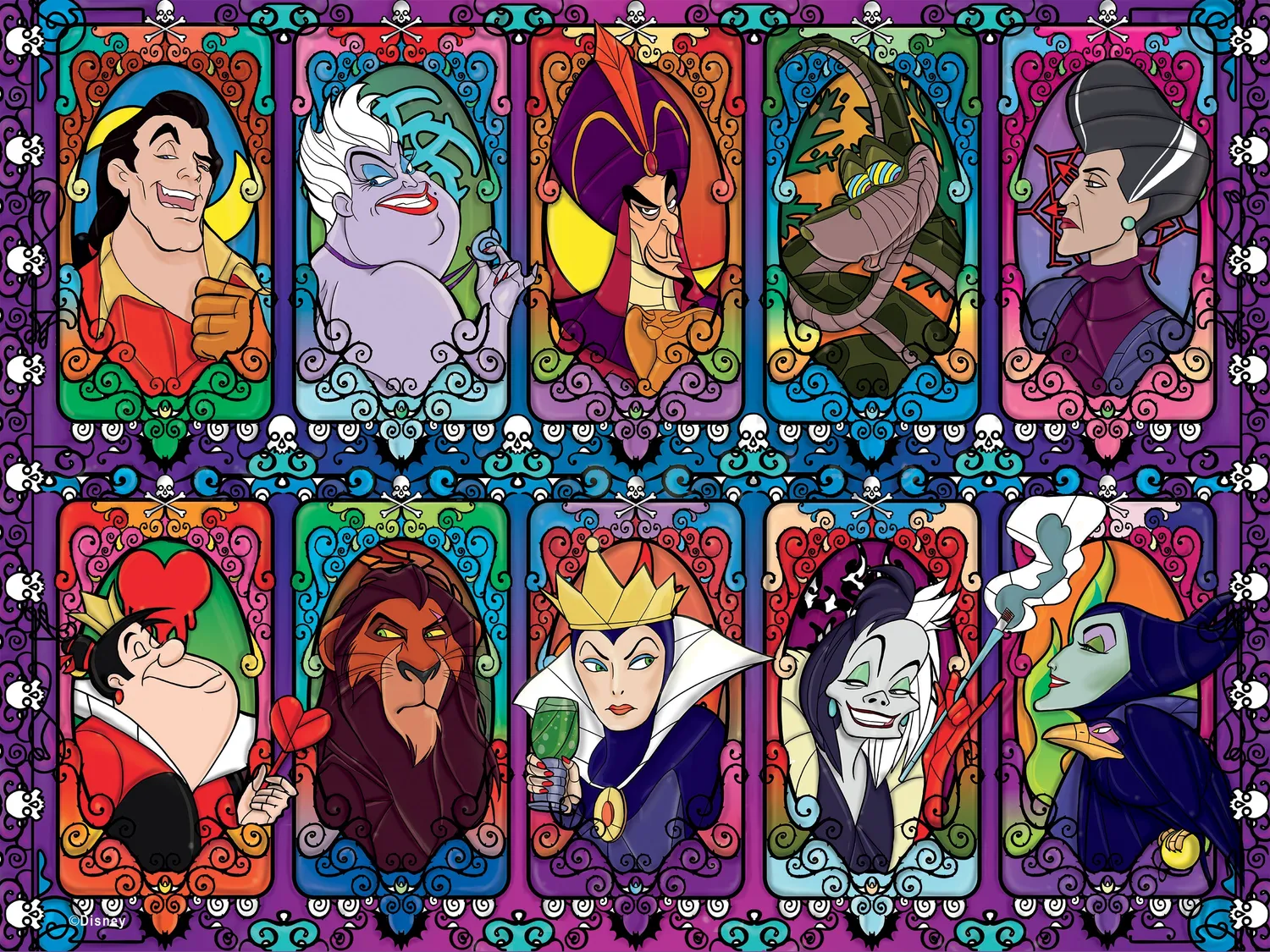 Ceaco Disney Villains 2 puzzle 1500 piese vitraliu