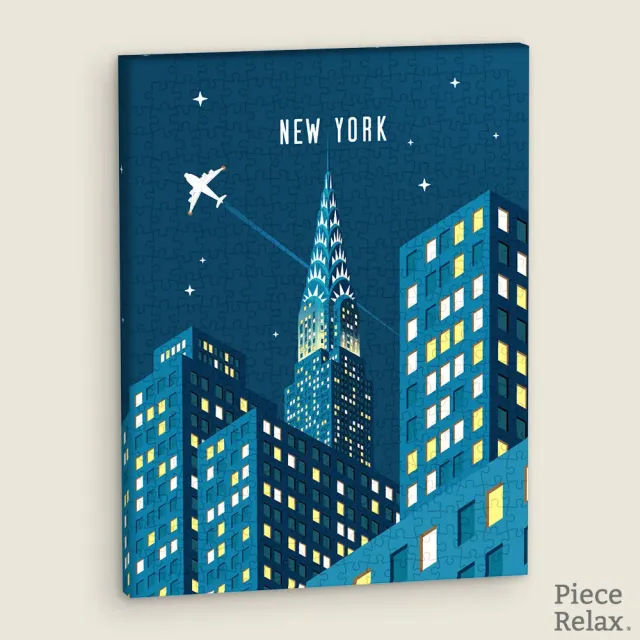 PieceRelax NYC at Night HN1303 puzzle tablou canvas