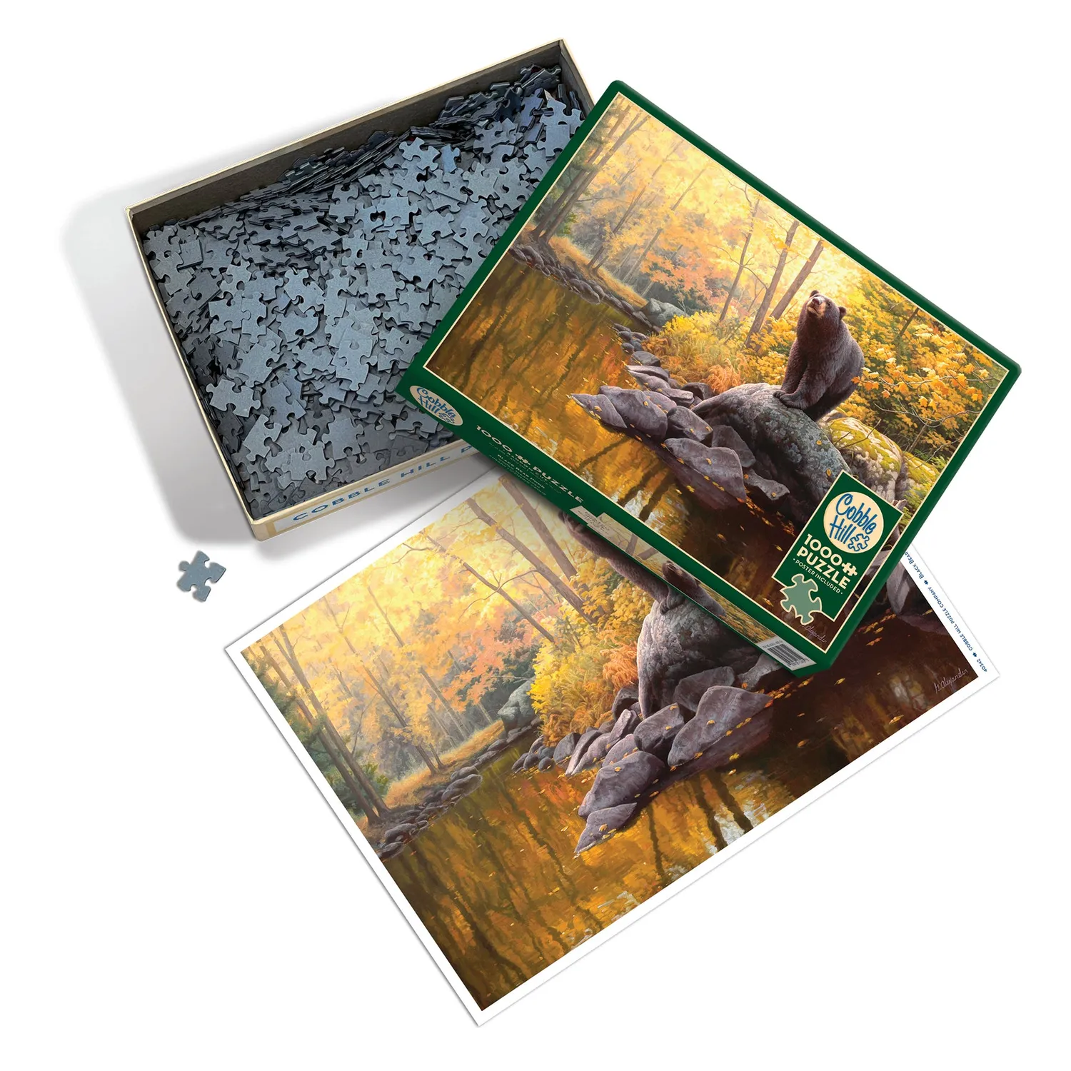 Cobble Hill Black Bear Pond puzzle 1000 piese urs