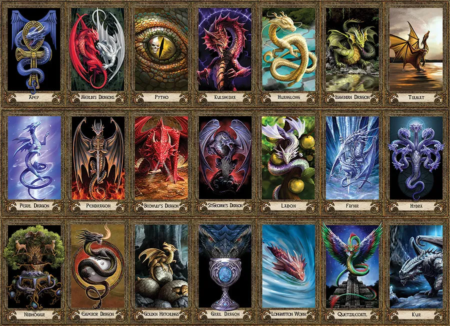 Cobble Hill Dragon Oracle puzzle 1000 piese dragoni