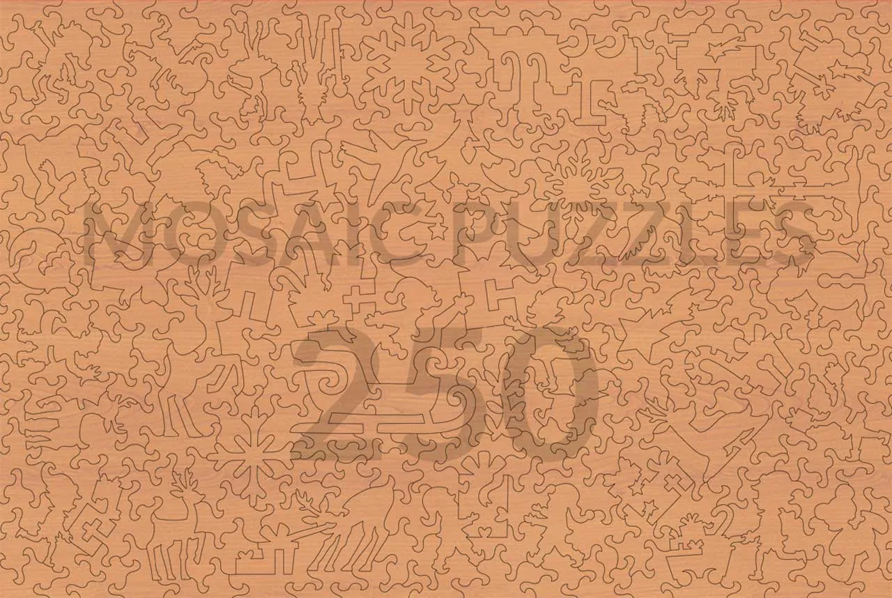 Mosaic Puzzles North Pole House puzzle lemn 250 piese