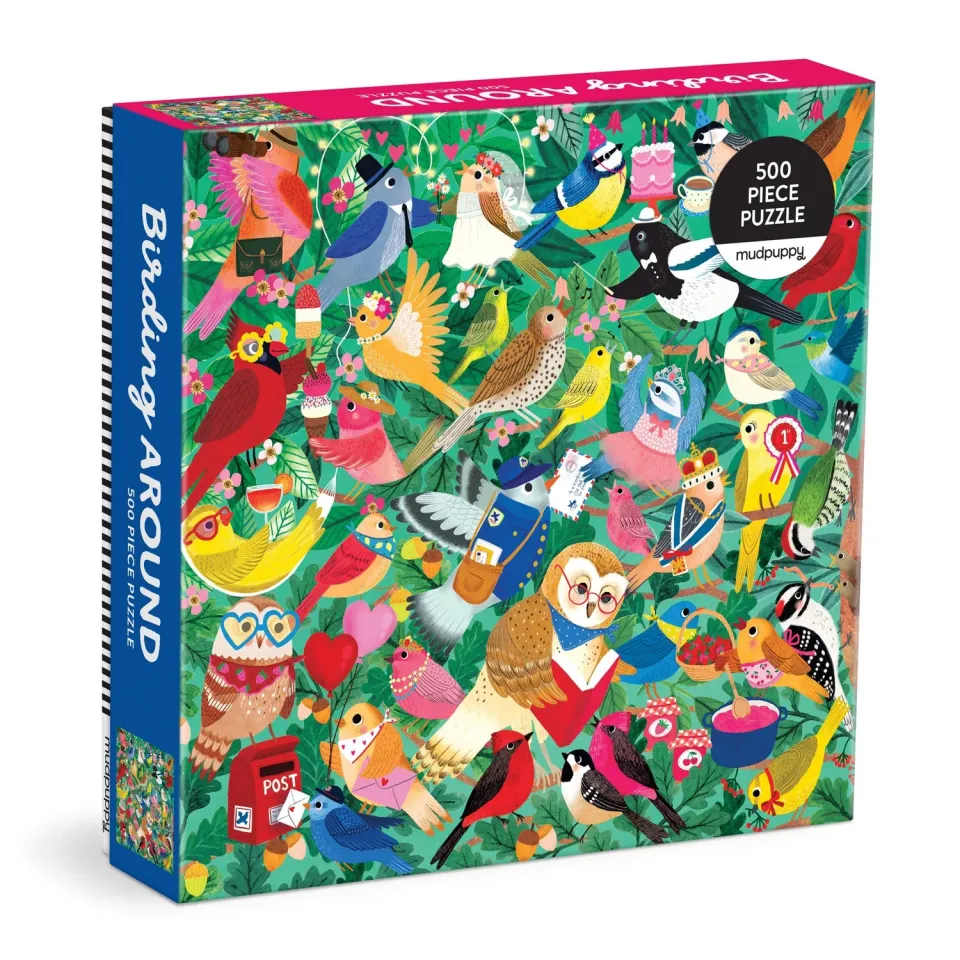 Mudpuppy Birding Around puzzle 500 piese pasari