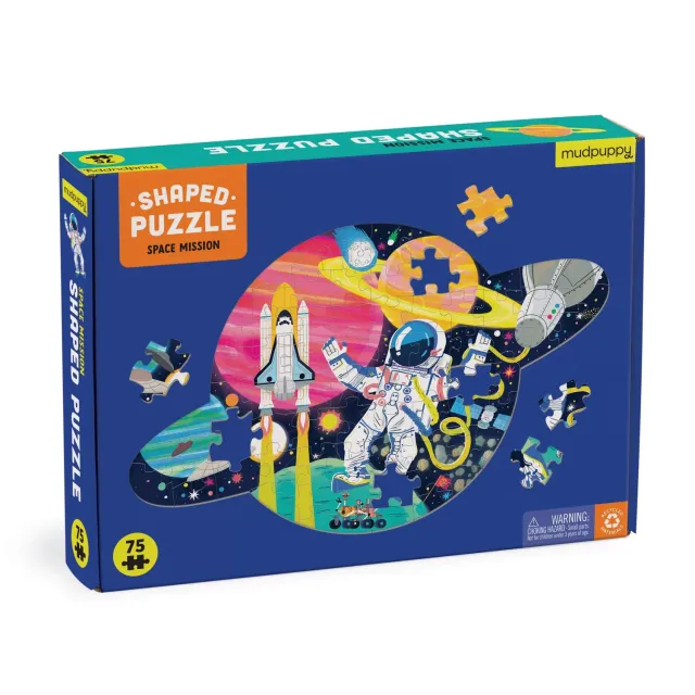 Mudpuppy Space Mission 75 puzzle contur Saturn 58x40cm